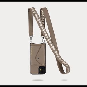 Bandolier Tan Phone Case with Strap